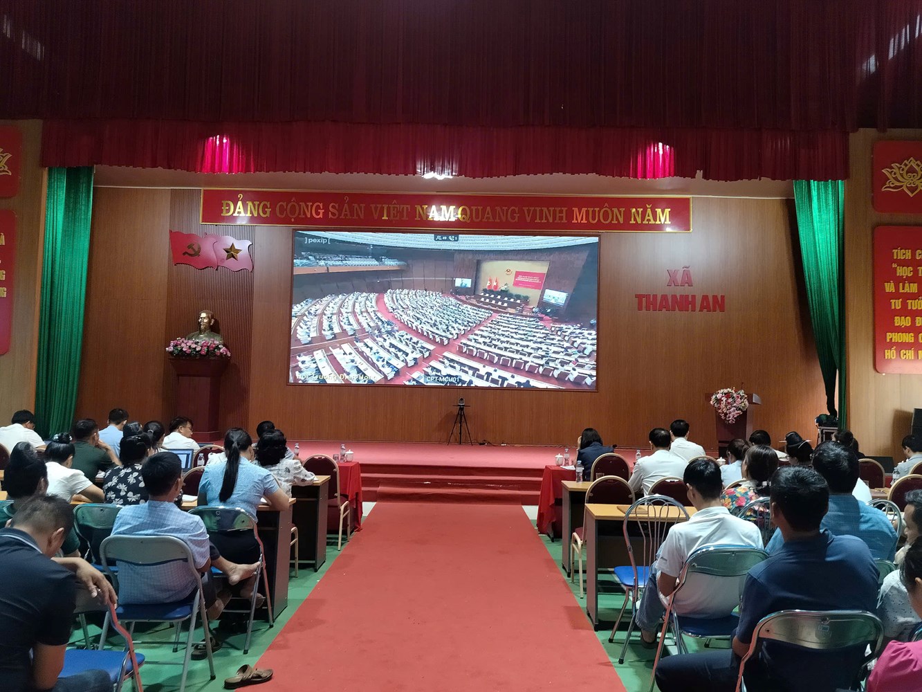 XÃ THANH AN THAM DỰ HỘI NGHỊ TRỰC TUYẾN TOÀN QUỐC