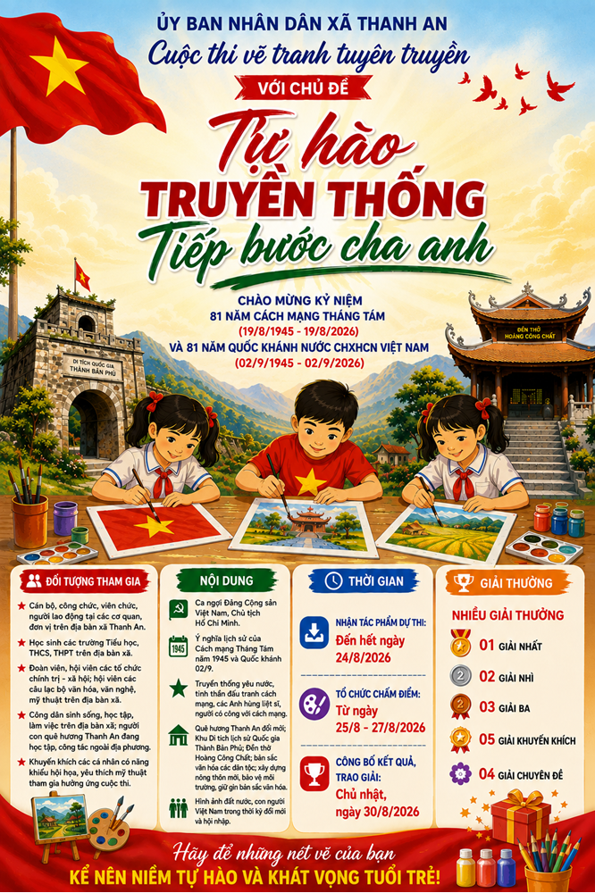 PHÁT ĐỘNG CUỘC THI VẼ TRANH TUYÊN TRUYỀN Chủ đề: "TỰ HÀO TRUYỀN THỐNG – TIẾP BƯỚC CHA ANH
