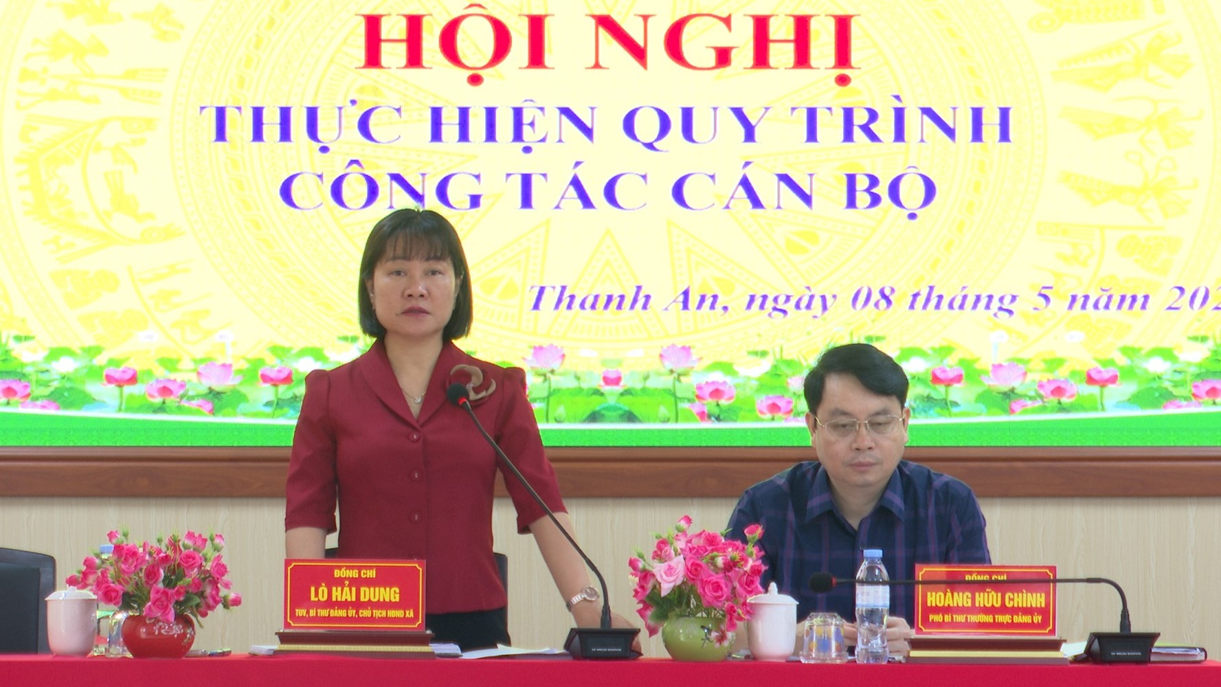 THANH AN: HỘI NGHỊ QUY TRÌNH CÔNG TÁC CÁN BỘ