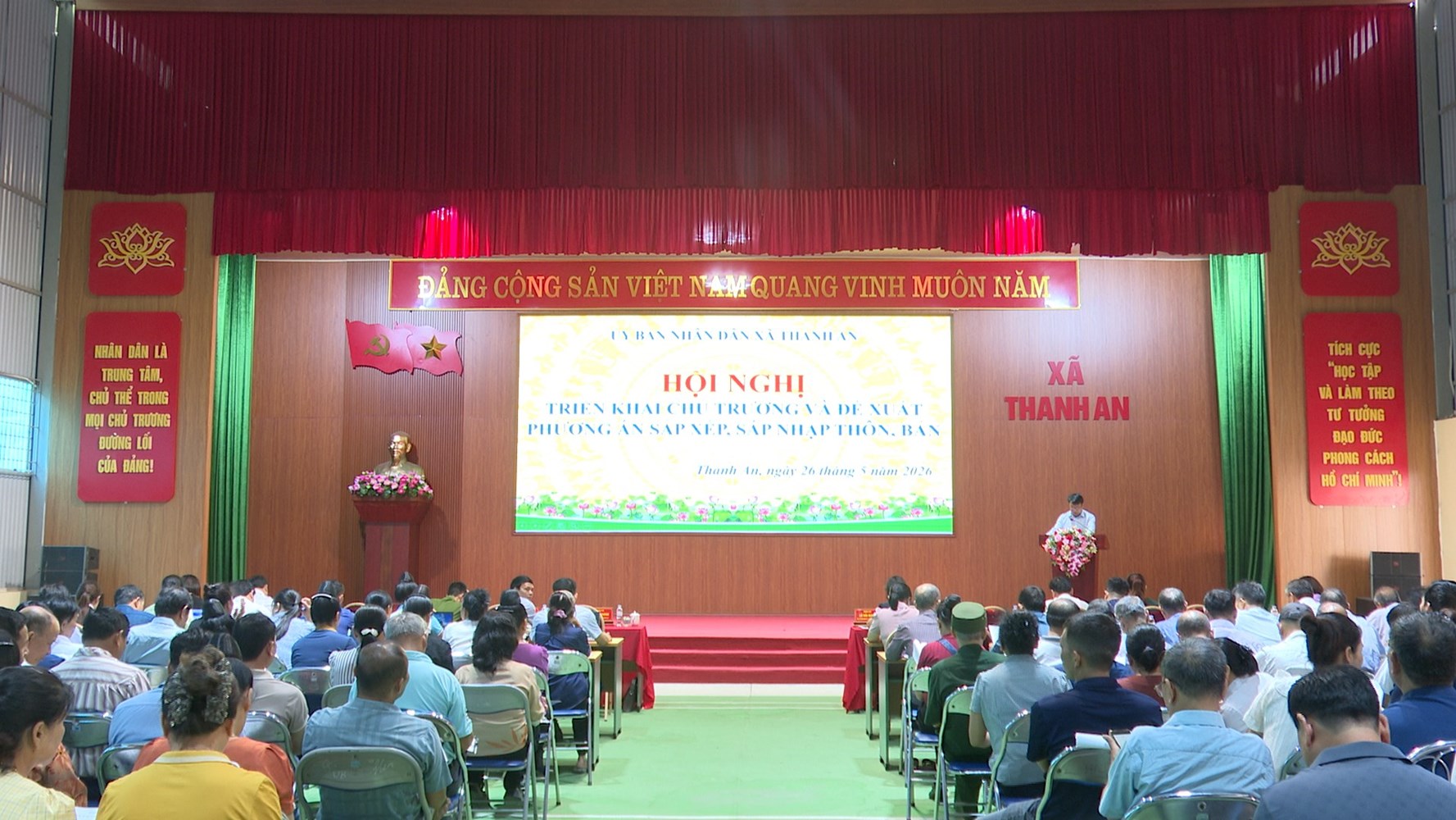 XÃ THANH AN TRIỂN KHAI CHỦ TRƯƠNG, ĐỀ XUẤT PHƯƠNG ÁN SẮP XẾP, SÁP NHẬP THÔN, BẢN