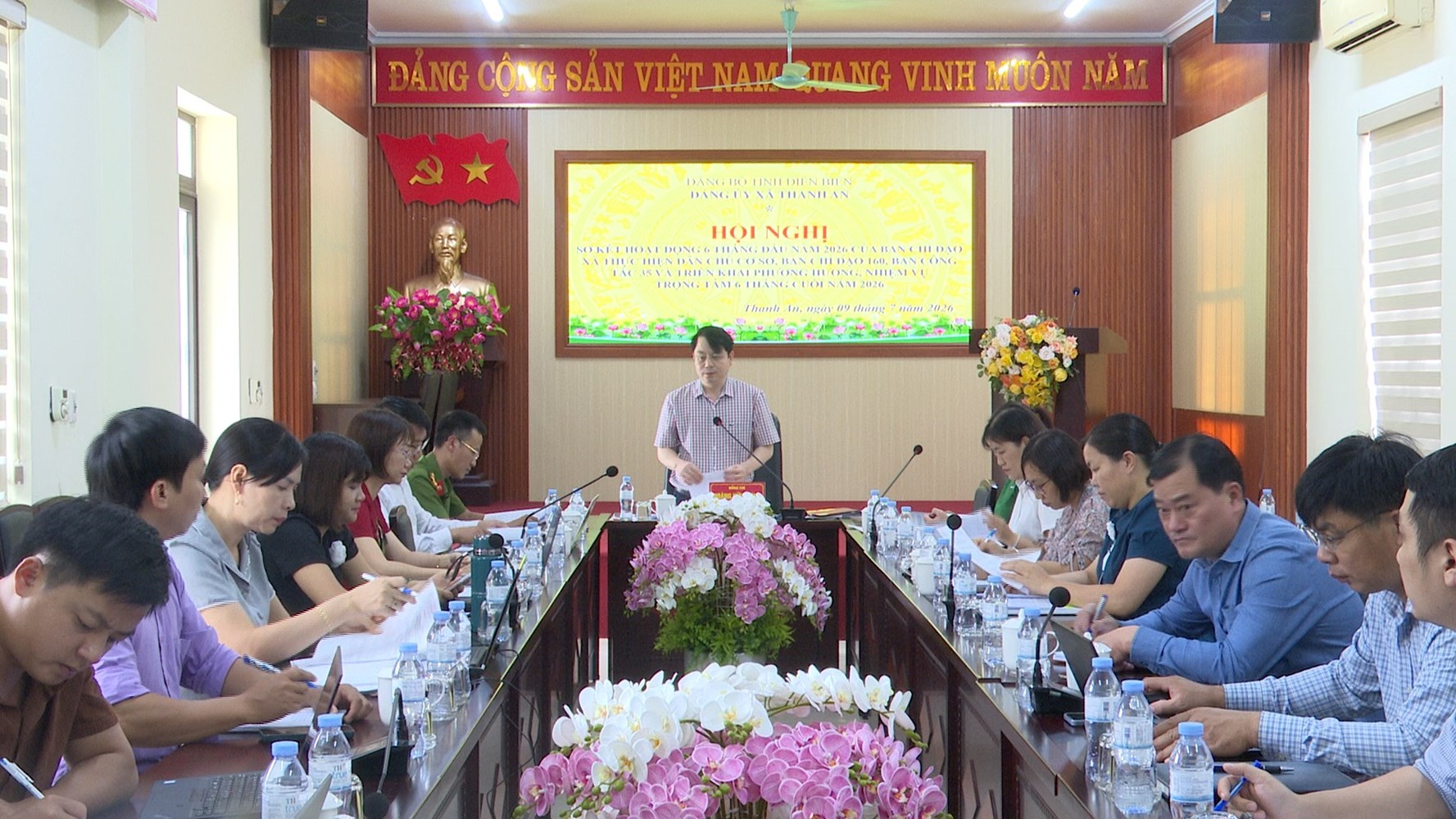 XÃ THANH AN SƠ KẾT HOẠT ĐỘNG 6 THÁNG ĐẦU NĂM CÁC BAN CHỈ ĐẠO