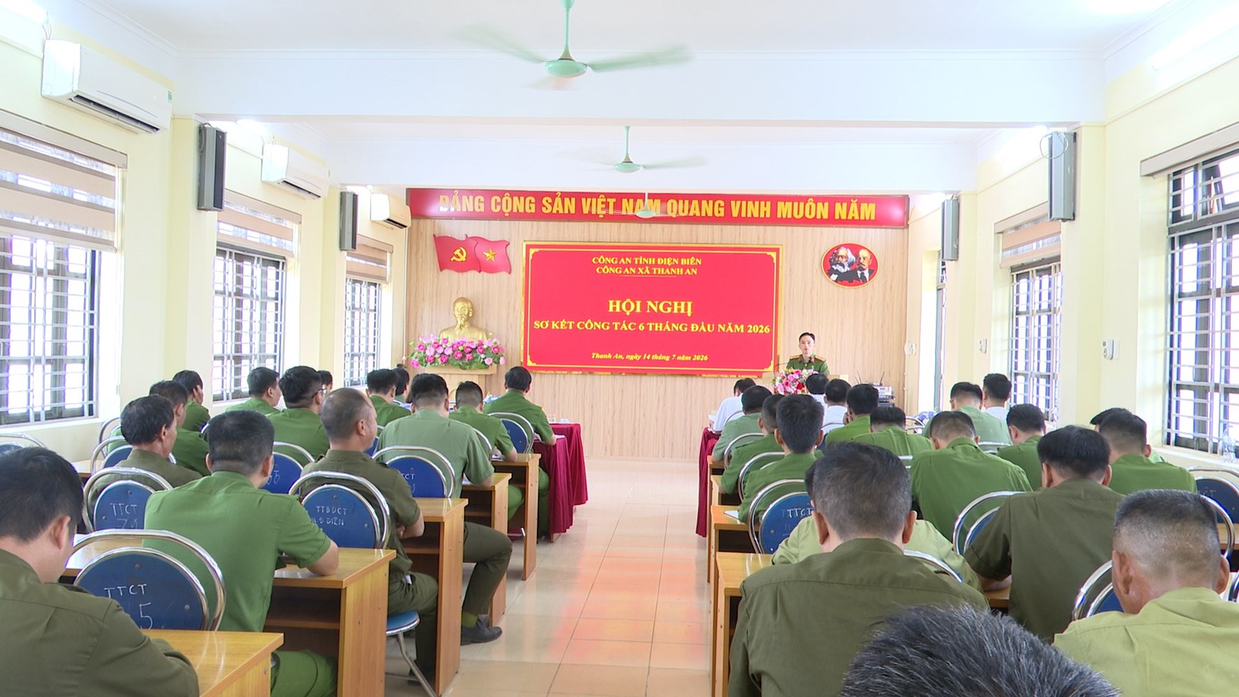 CÔNG AN XÃ THANH AN SƠ KẾT CÔNG TÁC 6 THÁNG ĐẦU NĂM 2026