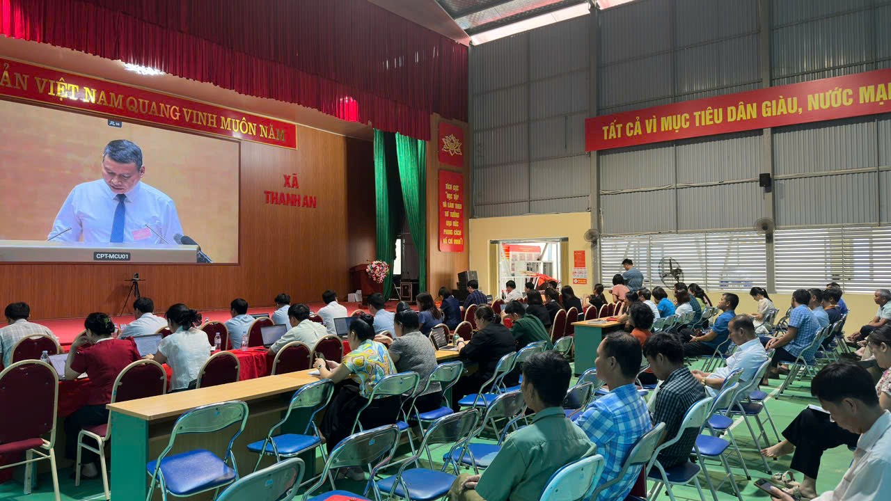 XÃ THANH AN DỰ HỘI NGHỊ TOÀN QUỐC QUÁN TRIỆT NGHỊ QUYẾT SỐ 10 CỦA BỘ CHÍNH TRỊ